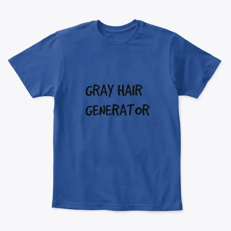 Kids t-shirt - gray hair generator