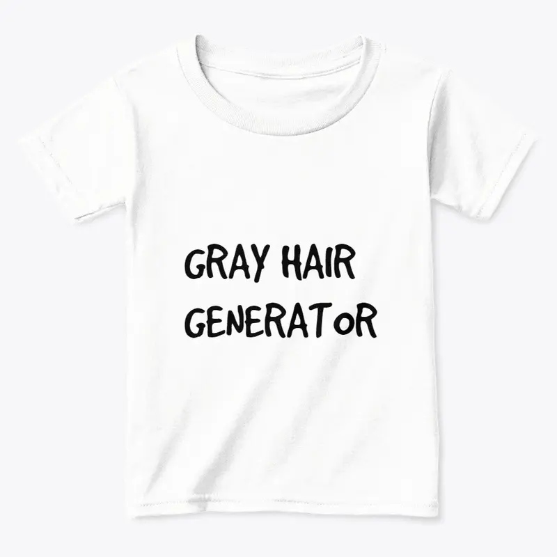 Kids t-shirt - gray hair generator